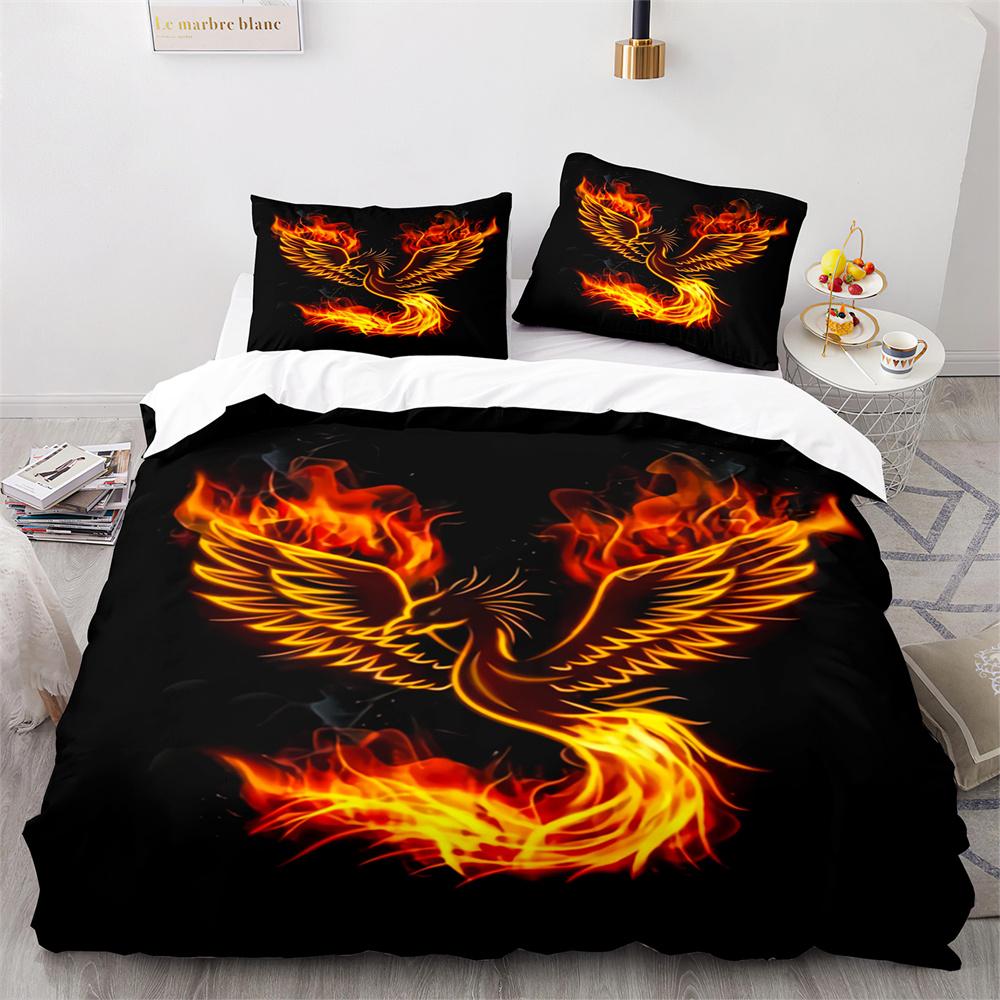 Комплект постельного белья Phoenix Nirvana Soft Fire Patterned для детей, взрослых, подростков, полиэстеровое одеяло, покрывало размера King Size