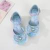 Children Princess Shoes Fashion Glitter Bowknot Girls Wedding Party High-heels Sandals Elegant Kids Sequins Dress Single Shoes