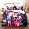 Крутой Милый Набор Постельного Белья 3 в 1 с Рисунком Персонажей Idolmaster Cinderella Girls: Пододеяльник с Двумя Наволочками, Удобная Спальня