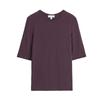 CS Autumn New Women clothes French style Simple Style Slim Version round Neck Fleece Blended T-shirt Top 1292679