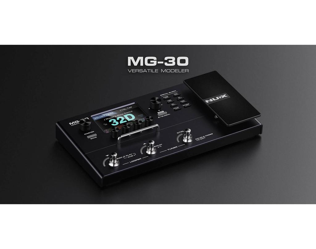 Versatile Modeler NUX Multi Effector MG30 Black NUX/MG-30
