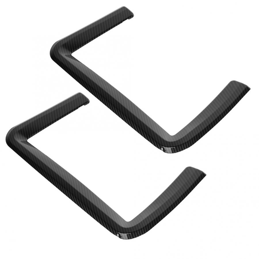 2 шт., углеродное волокно, левая задняя сетка, накладка на рамку для Land Rover Discovery Sport 15-17, автомобиль из АБС-пластика