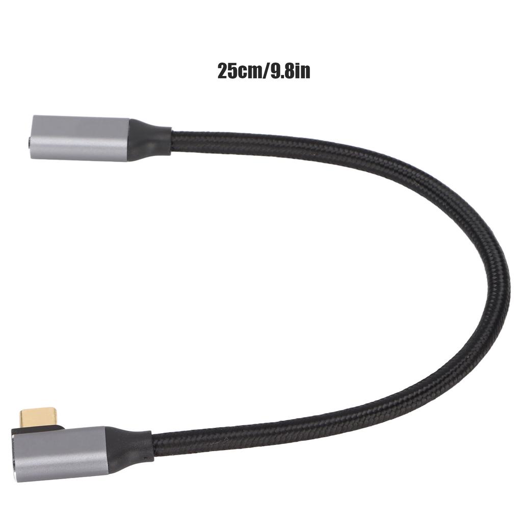 4K 100 Вт PD 5A Прямой угол 90 градусов Gen 2 USB 3.1 Type-C Папа-Мама Удлинитель