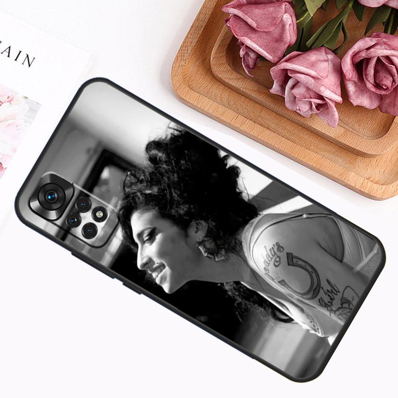 Чехол Amy Winehouse для Xiaomi Redmi 12C 10C 9A 9C 9T Redmi Note 12 Pro 8 9 10 11 Pro 11S 10S 12S