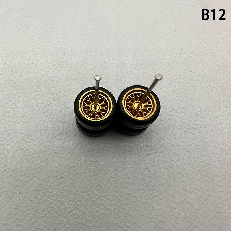 Инновационные ABS Основные Модифицированные Детали Игрушка-Транспорт Для Hotwheels Tomica Mini Gt 1 Комплект 1/64 Модель Автомобиля Колеса С Резиновыми Шинами