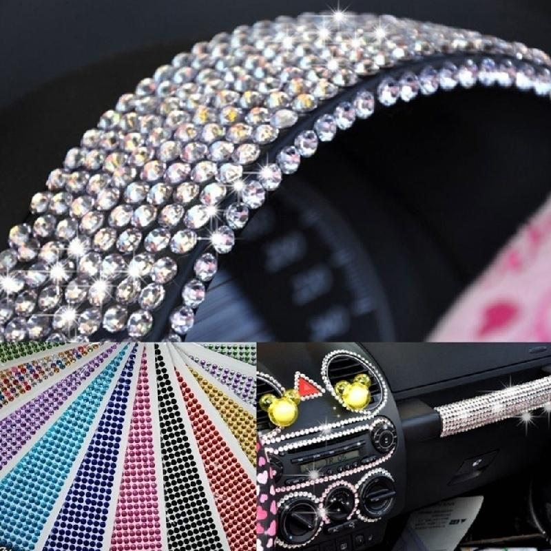 Art Diamond Self Adhesive Stickers Beauty S Rhinestones Car Decor Decal Styling Accessories