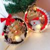 New Year Gifts Xmas Decorations With Lights Pendant Ornament DIY Wreath Materials Home Decoration