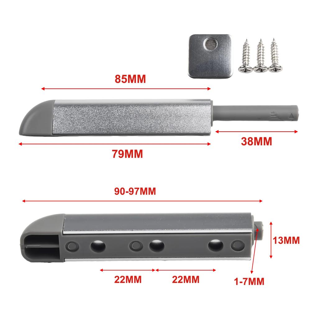 Защелки для шкафов Амортизатор Дверной стопор Сплав Push To Open Отпирание касанием Дверной защелки Устройство отскока Мебельная фурнитура