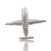 New Fashion Women Plane Brooch Pin Stewardess Logo Pilot Badge Austria Rhinestone Brooches Broches Sign Jewelry Of Flying Sky