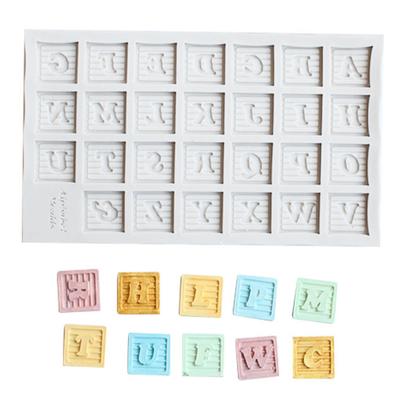 Форма для изготовления буквенно-цифровых фигурок Силиконовая форма для помадки Инструмент для торта Gumpaste Sugarcraft