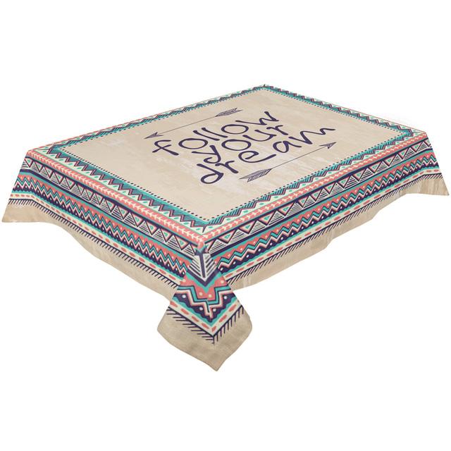 Ретро племенная графика водонепроницаемая скатерть свадебный декор стола дорожка для стола кухонный обеденный стол крышка