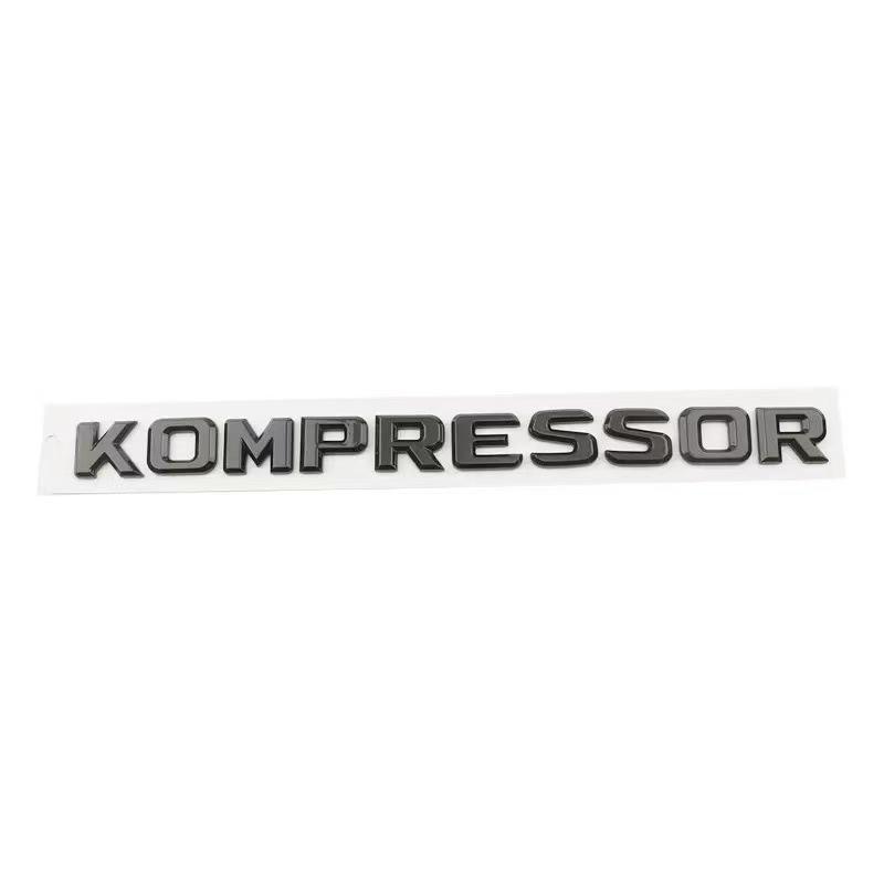 Совместимо с Mercedes-Benz C-Class/E-Class C200/C180/E300 Задний хвостовой KOMPRESSOR Наклейка-эмблема автомобиля.