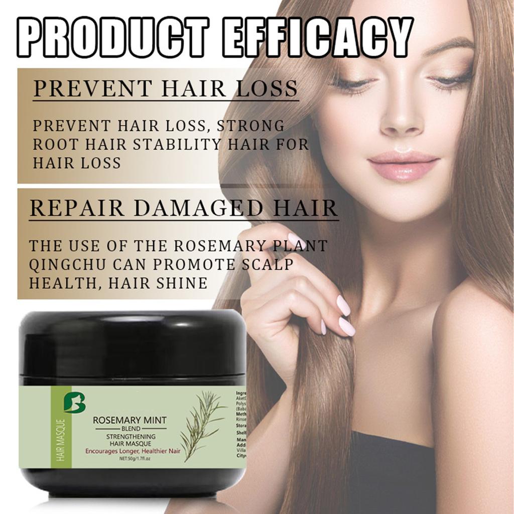 Маска для волос с мятой, увлажняющее масло для волос, глубоко питательное, уход за гладкими и сухими волосами