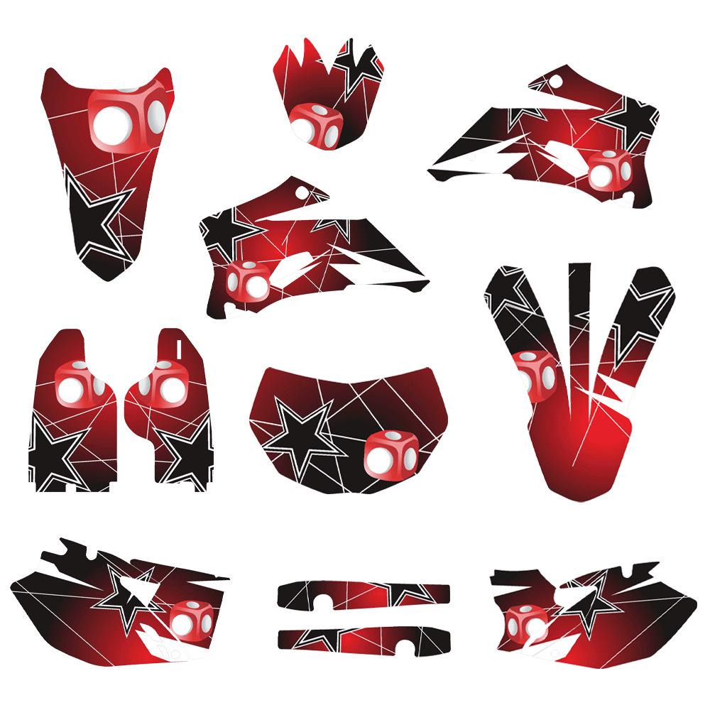 Полный комплект наклеек для бездорожья для YAMAHA WR450F (2007-2011) & WR250F (2007-2013 гг.)
