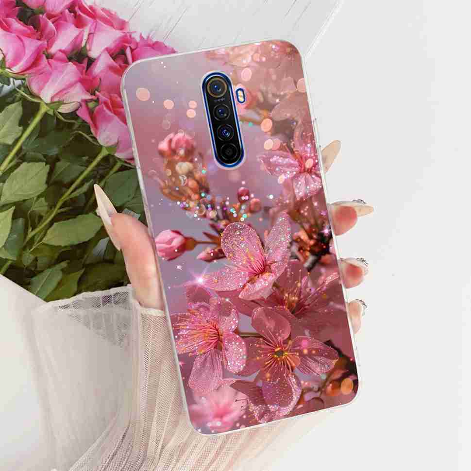 For Realme X 2 X2 Pro RMX1931 Case Cartoon Cat Simple Silicone Cover For Oppo Realmex2 Pro Phone Case Shockproof Bumper