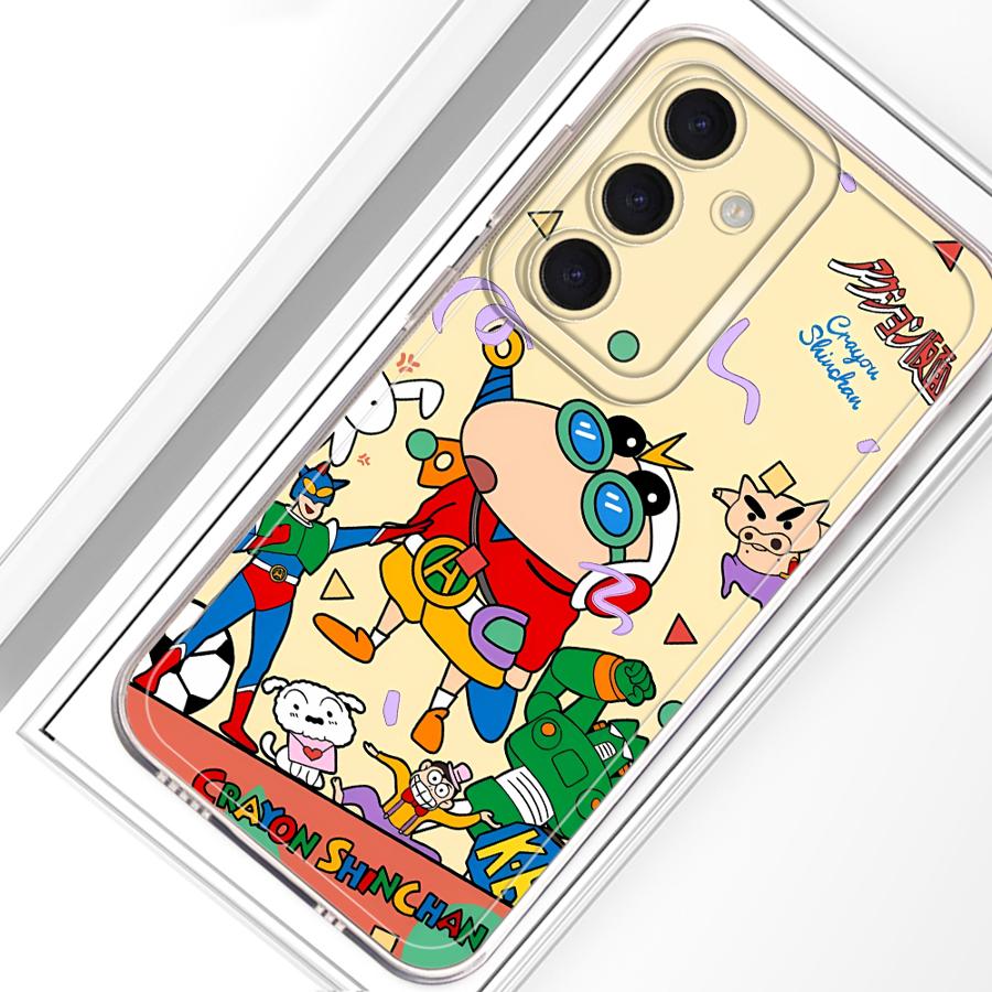 Чехол для телефона Samsung Galaxy A26 A24 A52 A31 A56 A50 A33 A52 A34 A35 A54 A15 A55 A23 A25 A51 A16 A36 A13 Милые Карандаши Шин-Чан