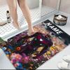 Custom Name "Venom Love Heart Theme" Carpet Rug Customizable Soft Washable Anti-Slip Home Living Room Sofa Mats Personalized Rug. 09094