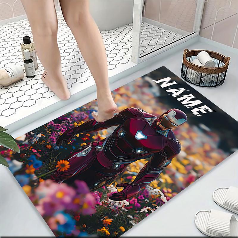 Custom Name "Venom Love Heart Theme" Carpet Rug Customizable Soft Washable Anti-Slip Home Living Room Sofa Mats Personalized Rug. 09094