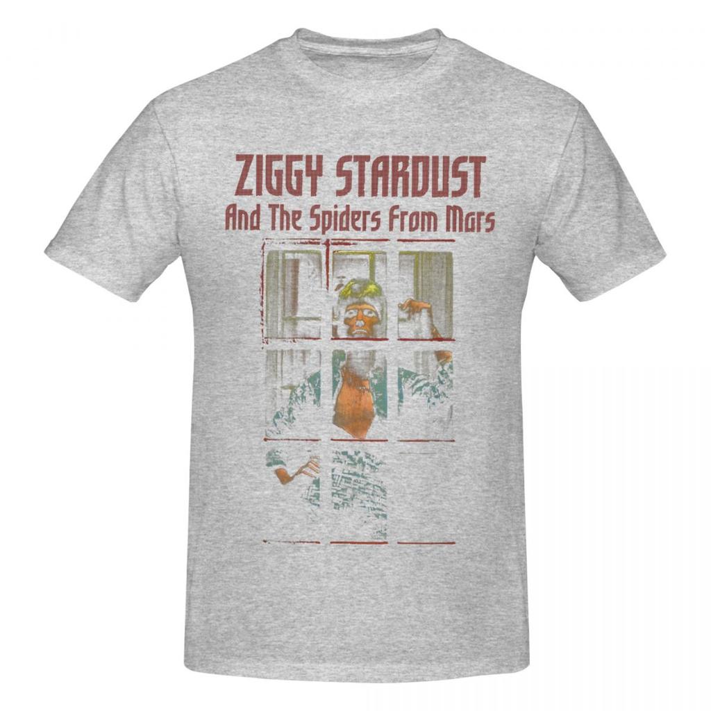 Ziggy Stardust And The Spiders From Mars Retro T Shirts Graphic Y2k Unique Crewneck Unisexs Wounisex Tshirt Clothing