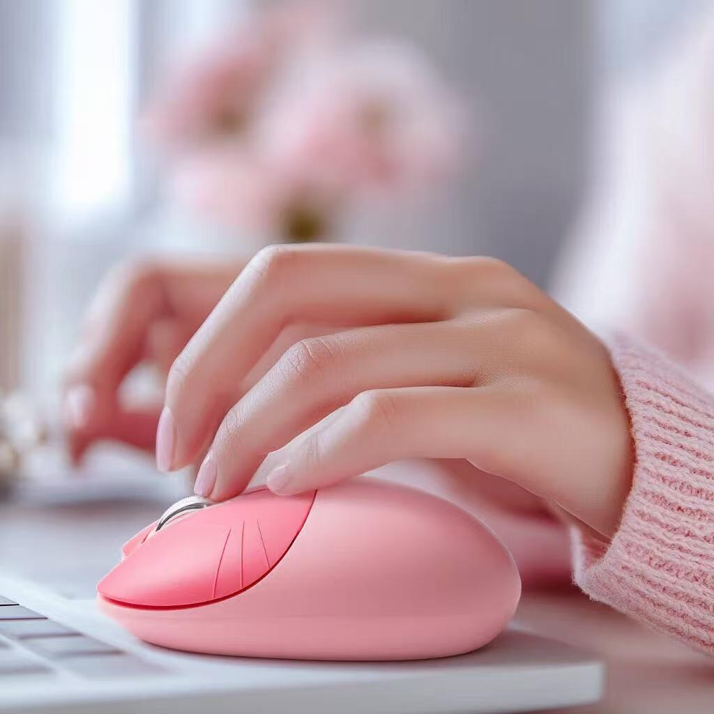 Mofii Бесшумная беспроводная мышь 2.4G в форме кошки: Портативный вариант как для левшей, так и для правшей