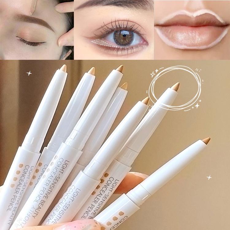 Concealer Eyebrow Pen Stick Moisturizing Concealer Pencil Cover Dark Circles Invisible Pores Waterproof Face Makeup Lip Pencil Korean Cosmetic