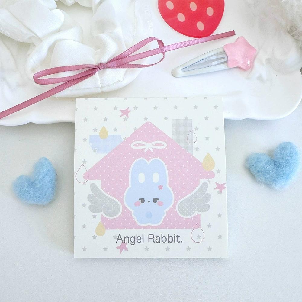 MINKYS 50 Sheets Kawaii Rabbit Cake Square Memo Pads Paper To Do List Journal Note Paperlaria DIY Material Stationery