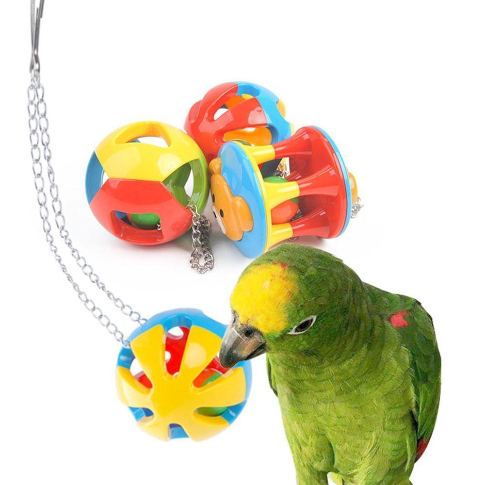 Pet Supplies Budgie Cockatiel Cage Bird Parrot Chew Ball Chew Toys Parakeet Hanging Swing Bite Toy
