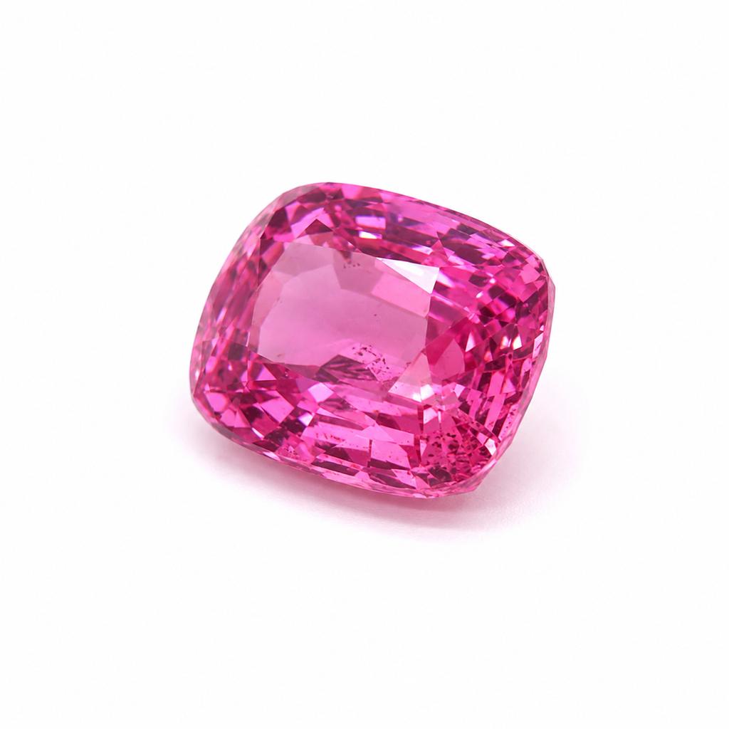 Natural Pink Ruby Loose Gemstone 15 ct Cushion Cut for Jewelry Making for Jewelry Making and Crafts