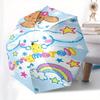 Cinnamoroll,Rainbow Automatic Folding Umbrella Simple 8 Rib Design, Bright Cartoon Pattern, Durable Iron Frame, Suitable For Travel, Outdoor