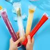 100 Pcs Bag Disposable Popsicle with Funnel Transparent Freezer Tubes for Healthy Snacks