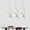 Rotatable Magpie Bird LED Pendant Light for Bedside Bedroom Indoor Gold Silver Hanging Lighting Chandelier Lamps Foyer AC85-265V