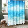 Beach Shells Starfish Bathroom  Shower Curtain Waterproof Fabric Bathroom Curtain With 12 Hooks Sunflower Home Deco Free Ship