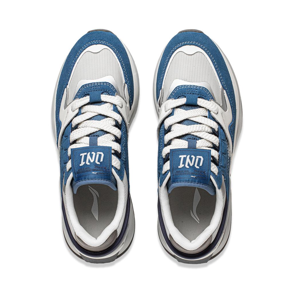 Li Ning 001 Chuxin V2 Versatile Retro Dad Shoes Thick Sole Height Increasing Shock Absorption Non-Slip Wear-Resistant Support Casual Shoes AGCU061-2