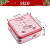 Контейнер Рождественские подарки Печенье Рождество DIY Квадратная жестяная коробка Конфеты Жестяная коробка Упаковка Жестяная коробка