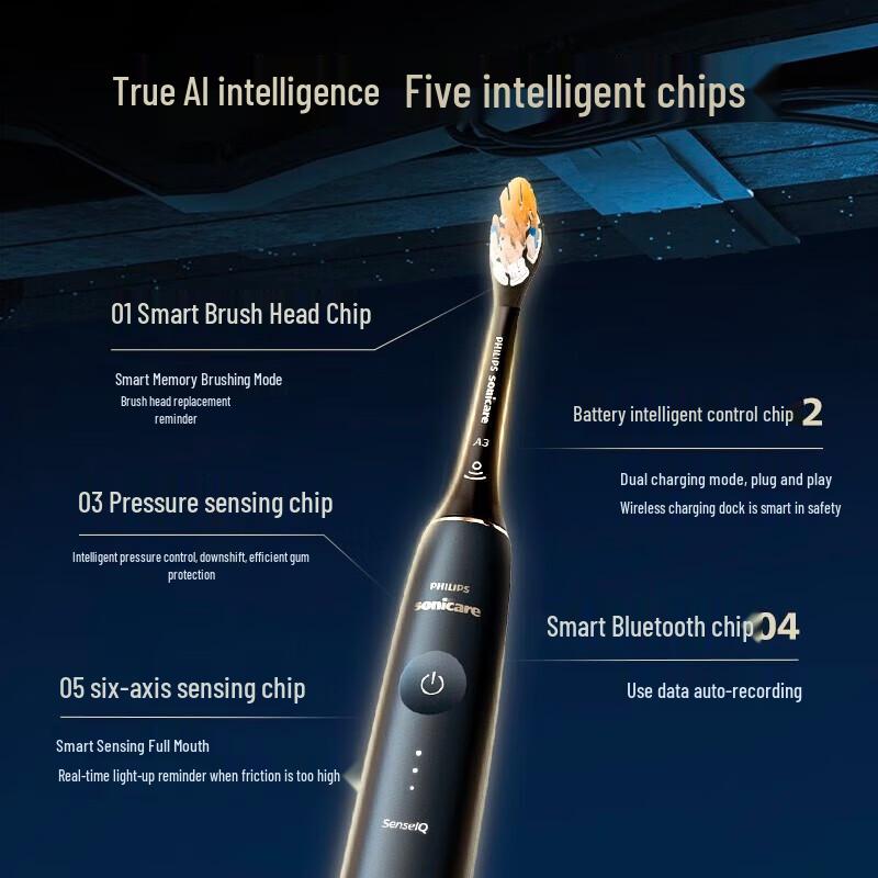 Philips Электрическая зубная щетка DiamondClean Ai, штепсель CN (адаптер в комплекте)