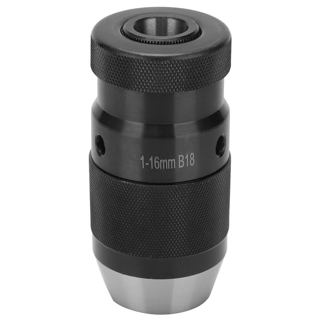 Self Tightening Drill Chuck Keyless Lathe Hardware Tools High Speed Steel 1?16mm B18