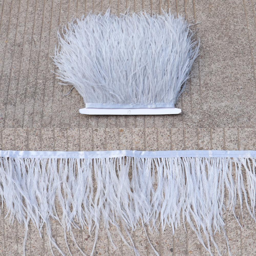 Thickened Encryption Ostrich Hair Cloth Edge 10-15Cm Feather Clothing Skirt Accessories