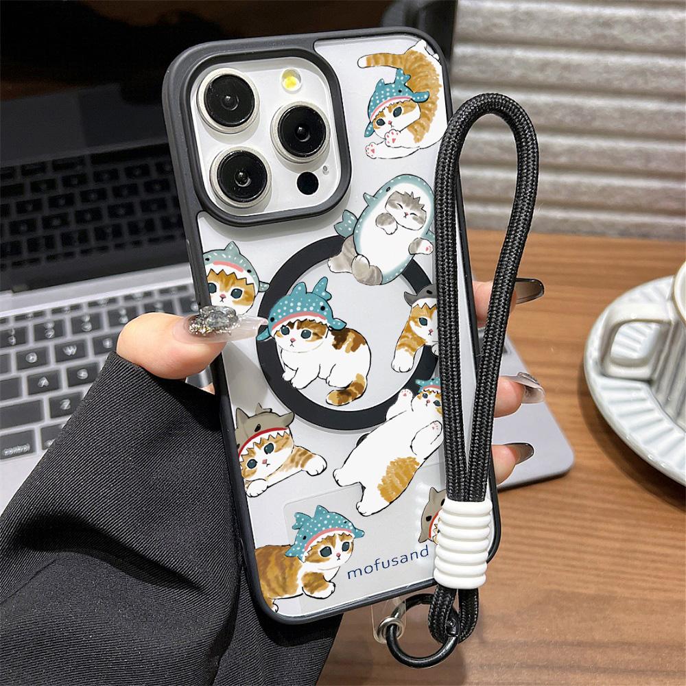 Магнитный чехол для телефона для iPhone 11 12 17 14 15 Pro Max 15 14 16 Pro13 14 15 16 Противоударный чехол Магнитное кольцо Mag-Safe Задняя крышка