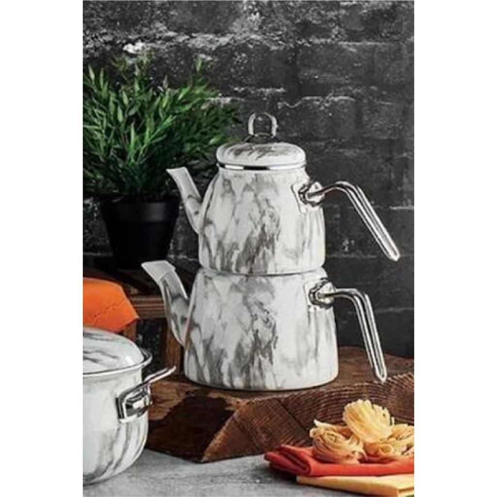 Роскошный набор эмалированных чайников в различных цветовых вариантах