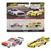 Hot Wheels Premium 2-Pack '72 Plymouth Cuda FC/Rob 'n' Pinks Vehicle Toy, Miniature Car, Ages 3+, Multi, JBL01