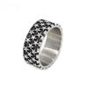 Retro Men's Full Circle Small Five-pointed Star Titanium Steel Ring Retro Trendy Men's Stainless Steel Ring