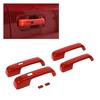 2015- Ford F150 Exterior Door Handle Cover Trim Bezels Rear | Red | Self-Adhesive | Accessories | 1 Year Manufacturer Warranty