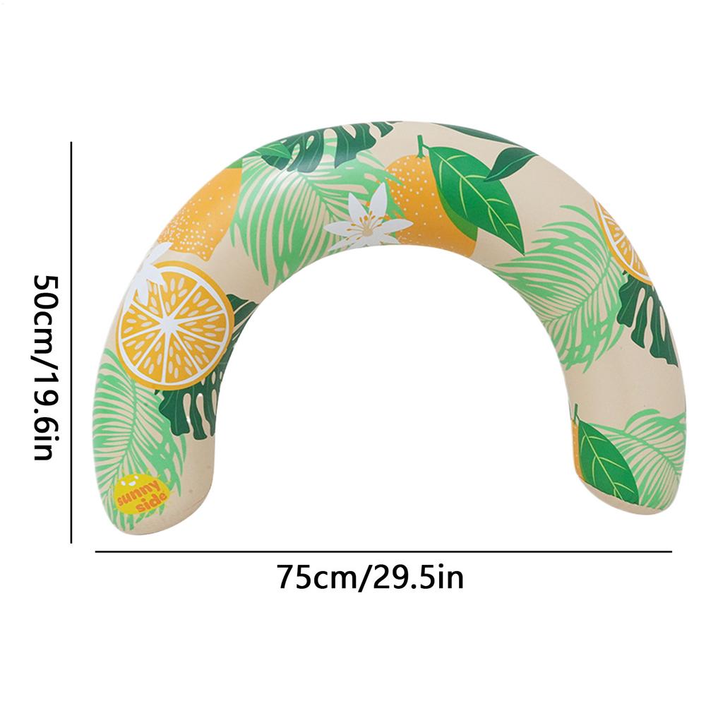 Pool Floats Adult U Shape Printed Heavy Duty Elastic Adults Pool Inflatables Swimming Ring for Men Summer Outdoor Vacation Party