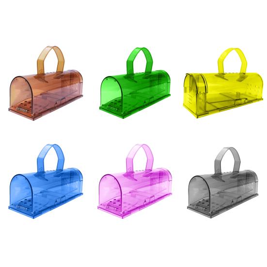 Мышеловка Водонепроницаемая, с гладкими краями, высокая чувствительность, прозрачная, простая в эксплуатации, контроль над мышами, эффективная клетка для ловли крыс, мышей, хомяков с ручкой