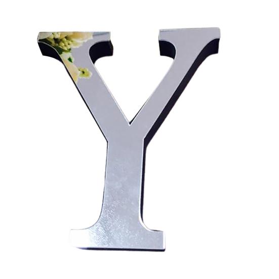 Популярные свадебные английские любовные письма домашний декор 3D зеркальные настенные наклейки алфавит рождественский декор ARI