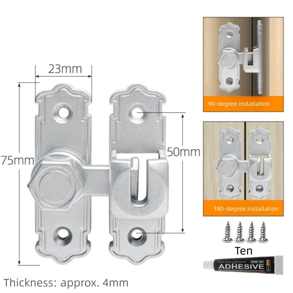 Прочная дверная защелка Противоугонные замки для шкафов Портативный безопасный запирающийся шкаф