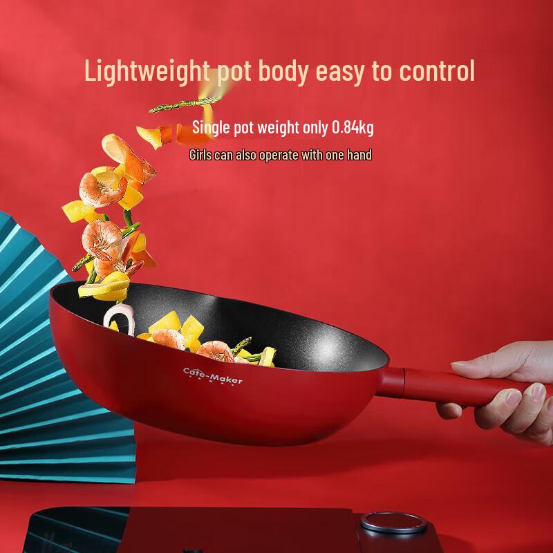 CateMaker Red Phoenix 28 см Вок с антипригарным покрытием