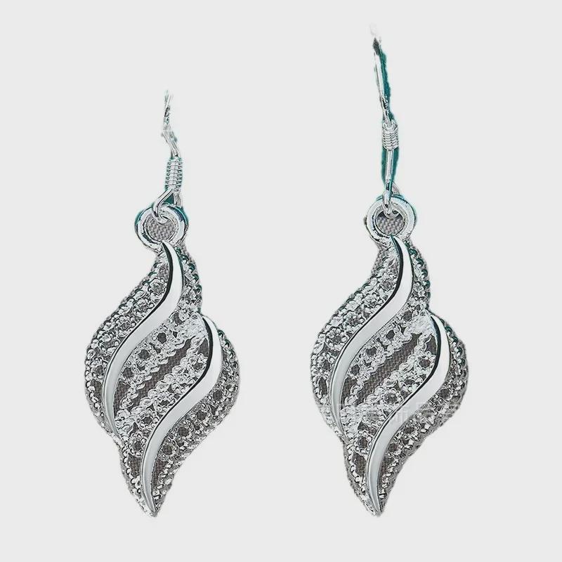 Серьги-листья из серебра West Lake Beauty для женщин
