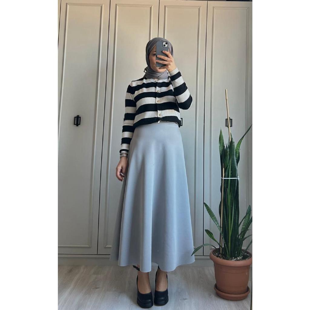 Sukuba Расклешенная юбка в стиле хиджаб