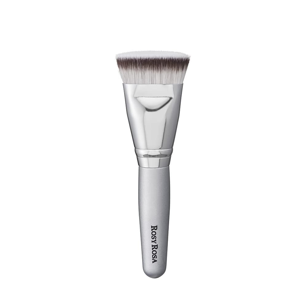 ROSEY ROZA Multi Foundation Brush for All Foundations Silver 1 pc